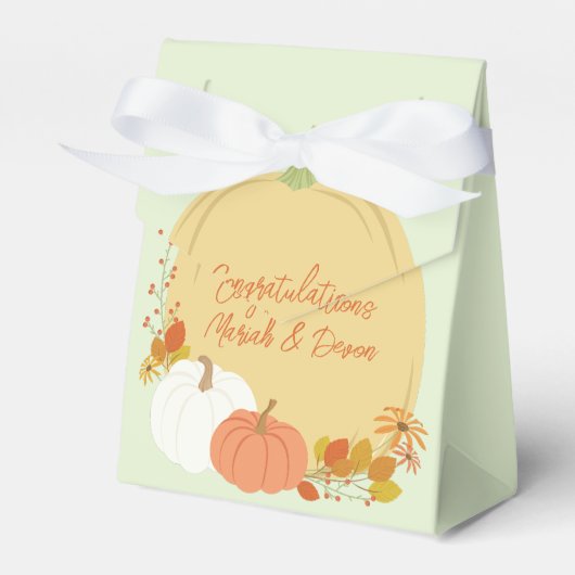 Ballotins Baby shower Citrouille d'automne (Verso)