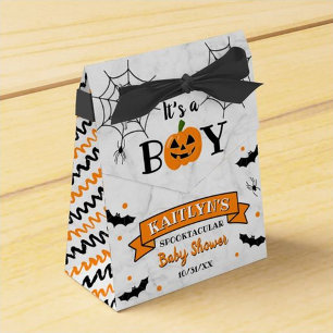 Ballotins baby shower Citrouille d'Halloween "C'est un garço