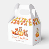 Ballotins Baby shower citrouille Feuilles d'automne Animaux  (Verso)