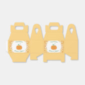 Ballotins Baby shower citrouille mignon Merci automne (Déplié)