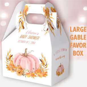 Ballotins Baby shower Citrouille Rose Chute Fille Grand Gabl