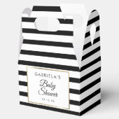 Ballotins Baby shower classique en or noir et blanc (Ouvert)