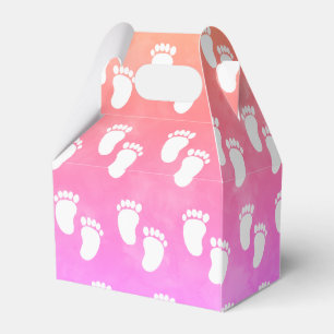 Ballotins Baby shower coloré d'aquarelle Motif d'empreinte