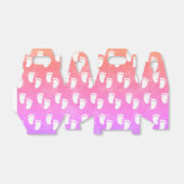 Ballotins Baby shower coloré d'aquarelle Motif d'empreinte (Déplié)