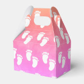 Ballotins Baby shower coloré d'aquarelle Motif d'empreinte (Verso)