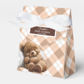 Ballotins Baby shower confortable Brown Teddy Bear (Verso)