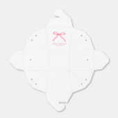 Ballotins Baby shower Coquette Classique Fille Pink Bow (Déplié)