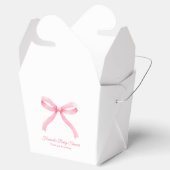 Ballotins Baby shower Coquette Classique Fille Pink Bow (Ouvert)
