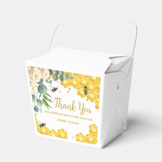 Ballotins Baby shower d'abeilles (Verso)