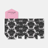 Ballotins Baby shower Damas rose et noir (Déplié)