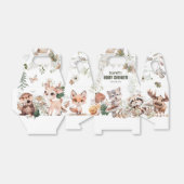 Ballotins Baby shower d'amis du bois mignon (Déplié)