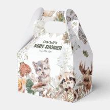Baby shower d'amis du bois mignon
