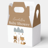 Ballotins Baby shower d'animaux boho mignons en bois (Ouvert)