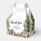 Ballotins Baby shower d'animaux de bois mignons (Arrière)