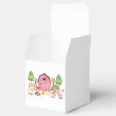 Ballotins Baby shower d'animaux de ferme roses (Ouvert)