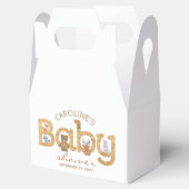 Ballotins Baby shower d'animaux rustiques en bois (Ouvert)