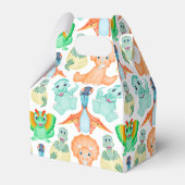 Ballotins Baby shower d'anniversaire de Dinosaur (Arrière)