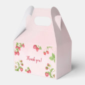 Ballotins Baby shower d'aquarelle aux fraises sucrées (Arrière)