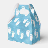 Ballotins Baby shower d'aquarelle bleu Motif d'empreinte (Arrière)