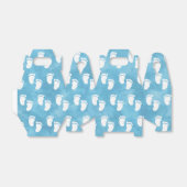 Ballotins Baby shower d'aquarelle bleu Motif d'empreinte (Déplié)