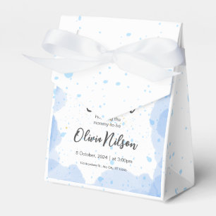 Ballotins Baby shower d'aquarelle bleu, Oh Baby shower garço