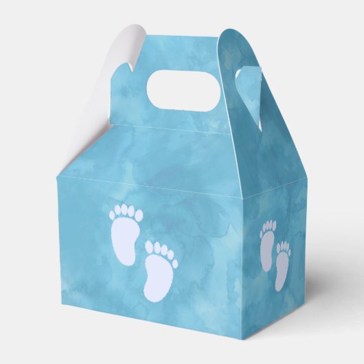 Ballotins Baby shower d'aquarelle bleu personnalisé (Arrière)