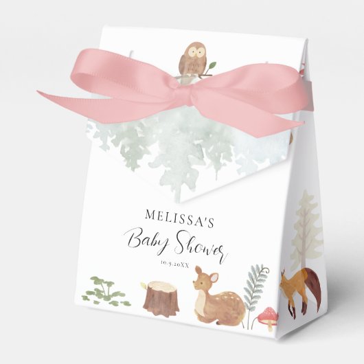 Ballotins Baby shower d'aquarelle d'automne (Verso)
