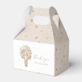 Ballotins Baby shower d'aquarelle d'ours en peluche moderne (Arrière)