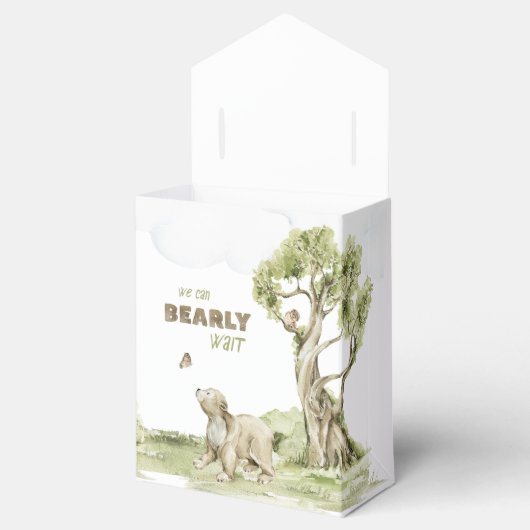 Ballotins Baby shower d'aquarelle en bois à attente précoce (Ouvert)