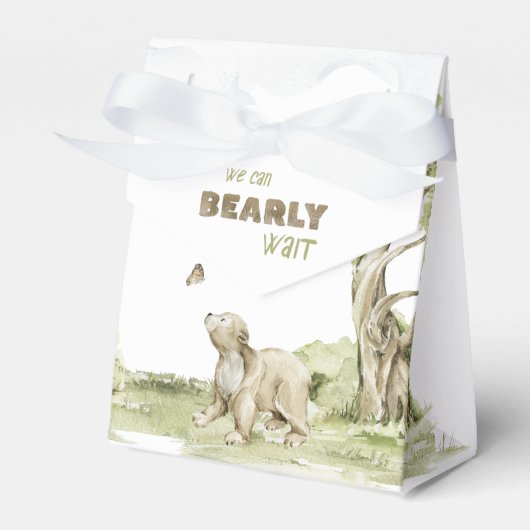 Ballotins Baby shower d'aquarelle en bois à attente précoce (Verso)