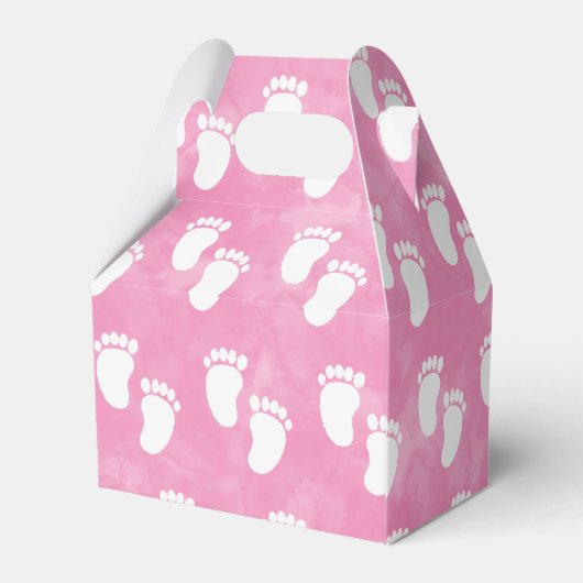 Ballotins Baby shower d'aquarelle rose Empreinte Motif (Arrière)