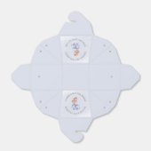 Ballotins Baby shower d'aquarelle Teddy Bear Blue Balloon (Déplié)