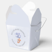 Ballotins Baby shower d'aquarelle Teddy Bear Blue Balloon (Ouvert)