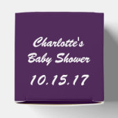 Ballotins Baby shower d'aquarelle violet à bijou (Haut)