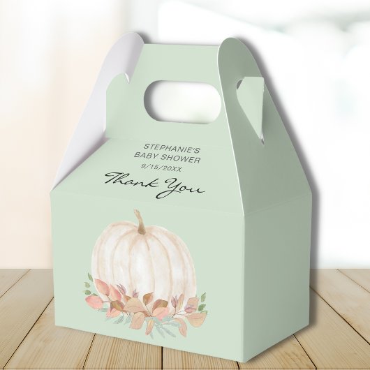 Ballotins Baby shower d'automne citrouille