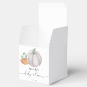 Ballotins Baby shower d'automne citrouille blanc (Ouvert)