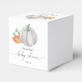 Ballotins Baby shower d'automne citrouille blanc (Arrière)