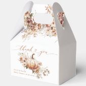 Ballotins Baby shower d'automne citrouille et fleur Boho (Verso)