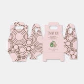 Ballotins Baby shower d'Avocado rose Saint-Guacamole (Déplié)