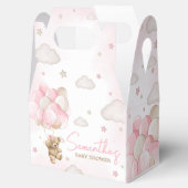 Ballotins Baby shower de ballon d'ours rose Boho (Ouvert)