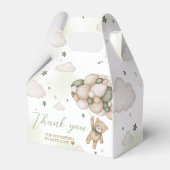 Ballotins Baby shower de ballon d'ours vert (Arrière)