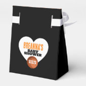 Ballotins Baby shower de basket-ball noir (Arrière)