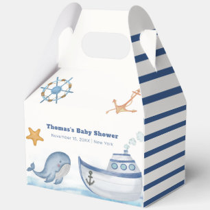 Ballotins Baby shower de bateau à voile moderne Boho Ahoy Bo