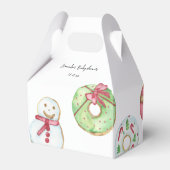 Ballotins Baby shower de biscuits et beignets de Noël (Arrière)