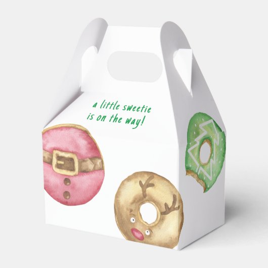 Ballotins Baby shower de biscuits et beignets de Noël (Verso)