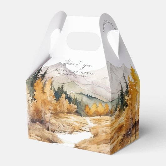 Ballotins Baby shower de bois Ballotin Rustic Forest Boy (Verso)