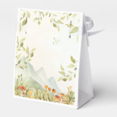 Ballotins Baby shower de bois Champignons rustiques Garçon v (Arrière)