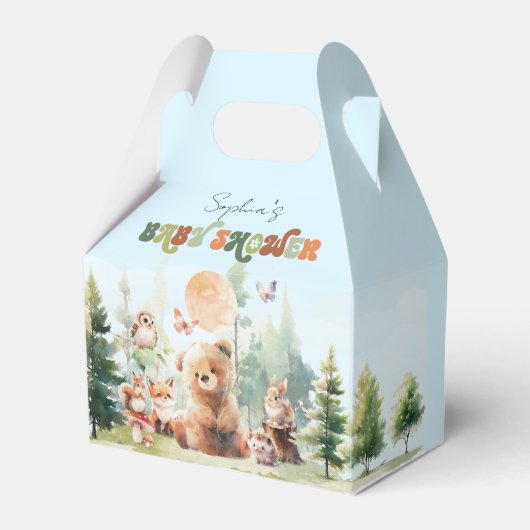 Ballotins Baby shower de bois de Beary Cute (Verso)
