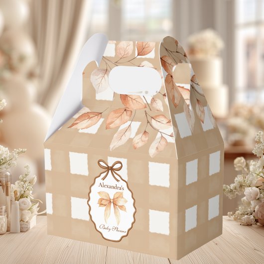 Ballotins Baby shower de bois En vichy