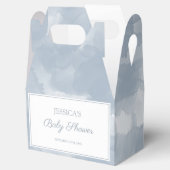 Ballotins Baby shower de brosses à brosse bleu-duvet (Ouvert)